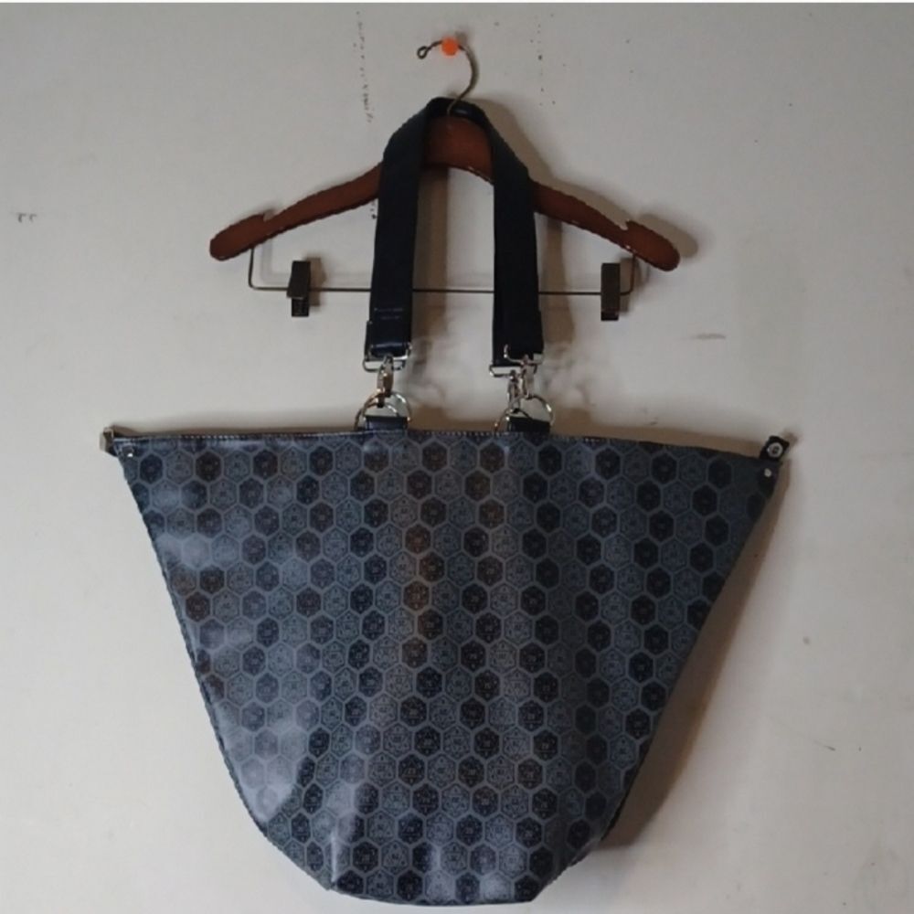 Thinkgeek Stylish Gray Hexagon Tote Bag - image 1